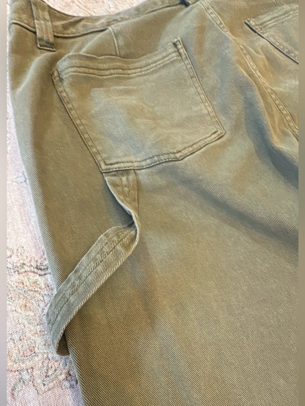 bp Wide Leg Utility Pants in Olive Green - Picture 9 of 11